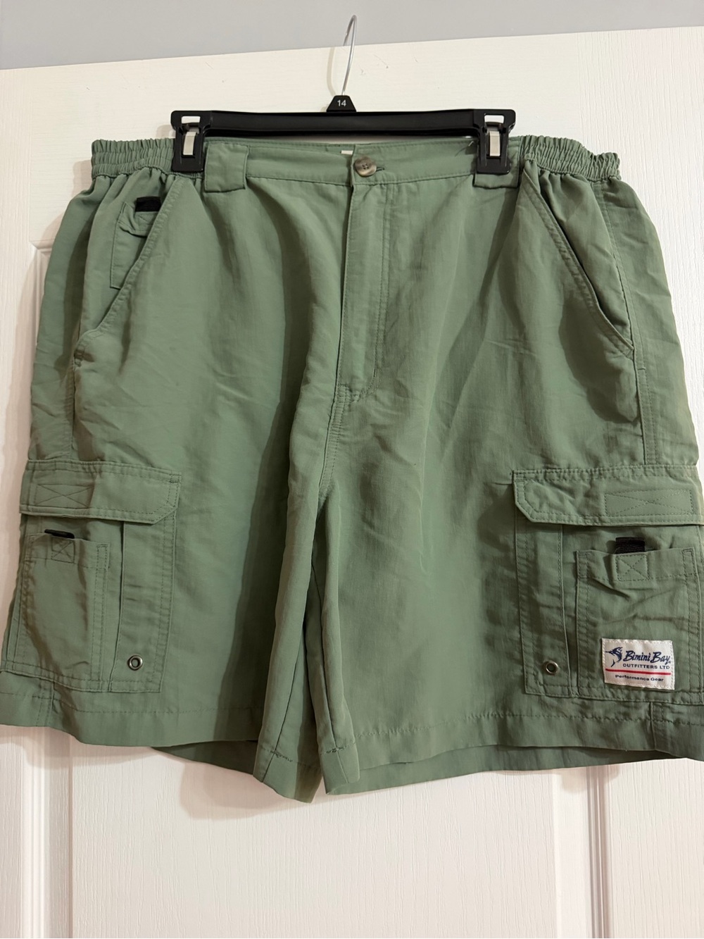 Men's Sage Green Cargo Shorts with Utility Pockets
